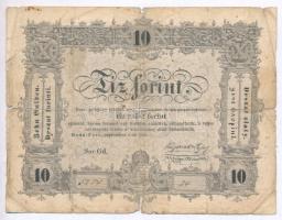 1848. 10Ft Kossuth Bankó T:IV
