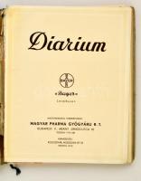 cca 1930-1940 Bayer Diarium, bejegyzésekkel