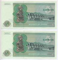 Zaire 1977. 5Z (2x) sorszámkövetők T:I
Zaire 1977. 5 Zaires (2x) sequential serials C:UNC