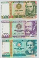 Peru 1987. 10I + 50I + 100I + 500I + 1988. 1000I + 5000I + 10.000I T:I
Peru 1987. 10 Intis + 50 Int...