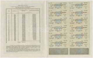 Budapest 1942. "A Magyar Királyság 3%-kal Kamatozó Törlesztéses Államadóssága" kötvénye 50...