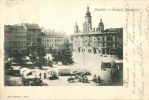 1898 Ceské Budejovice, market  (EK)