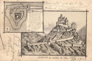 Potstejn, Potstyn,Pottenstein; castle in the 16th century