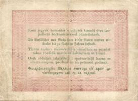 1848. 5Ft "Kossuth bankó" vörösbarna, hátlapi második sorban pont + pont román nyelvű vari...