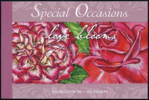 Üdvözlő bélyegek: Rózsa bélyegfüzet, Greeting stamps: Roses stamp booklet