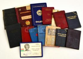 cca 1940-1960 16 db vegyes régi igazolvány, útlevél,