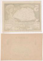 Budapest 1920. 5K "Amatőrök Forgalmi Szövetkezete" + 1K "Pester Lloyd" utalvány ...