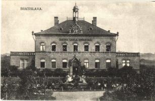 Pozsony, Pressburg, Bratislava; Állami vincellér iskola / Statna Skola Vinarska / wine school