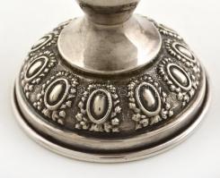 Ezüst(Ag) kupa, jelzett, m: 13,5 cm, d: 7 cm, nettó: 87,1 g