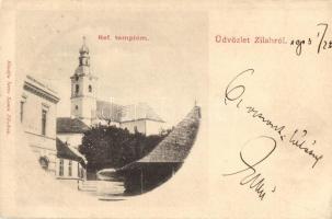 1903 Zilah, Zalau; Református templom. Seres Samu kiadása / Calvinist church (EK)