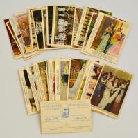 Cote dOr.Reine Astrid belga csokoládé gyűjtőkártya 52 db a királyi pár életéből vett képekkel / 52 chocolate collectors card with images of the Belgian queen. 9x12 cm