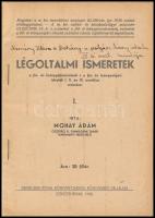 Mohay Ádám: Légoltalmi ismeretek  a fiú- és leánygimnáziumok a s fiú- és leánypolgári iskolák I. II....