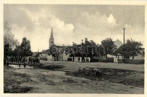 Széleskút, Solosnica; utcakép, templom / street, church