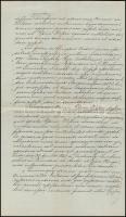 1870 Durguth József  (1790-1872) nagyszombati érseki helynök levele Klempa SImon (1811-1903) terézvá...