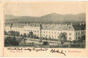 1899 Nagyenyed, Aiud; Honvéd laktanya. Wokál kiadása / military barracks (EK)