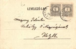 1899 Nagyenyed, Aiud; Honvéd laktanya. Wokál kiadása / military barracks (EK)