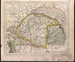 cca 1790 Magyarország és Erdély térképe / Map of Hungary and Transylvania 22x25cm