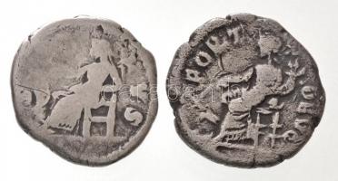 Római Birodalom / Róma / II. Faustina 147-175. Denár Ag (2,93g) + Septimius Severus 196-197. Denár A...