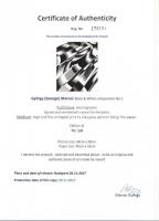 Marosi György (1964-): Black & White composition No.1. Elektrográfia, papír, jelzett, számozott ...