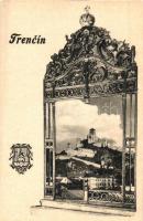 Trencsén, Trencín; vár, montázslap / castle, montage