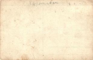 Budapest X. Kőbánya, Belső Jászberényi út, lovas katona. photo (szakadás / tear)