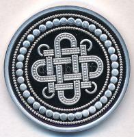 Ifj. Szlávics László (1959-) DN "Szent Korona emlékérem" részben aranyozott, peremén jelze...