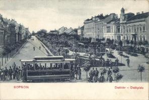 Sopron, Deák tér, villamos