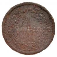 1872KB 1kr Cu "Angyalos címer / Magyar Királyi Váltópénz" T:2- ph., patina
Adamo M4.1