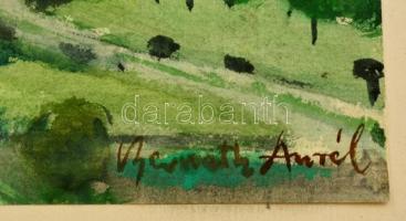 Bernáth jelzéssel: Tabán. Akvarell, papír, 19×24 cm