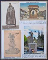 Az áldozatkészség szobrai az első világháborúból. Különleges, egyedi összeállítás 3 db nemzetiszín t...