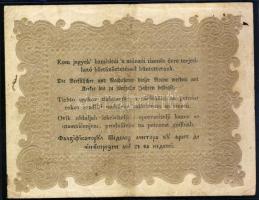 1848. 10Ft "Kossuth bankó" hátlapi fordított alapnyomattal T:II-/III+