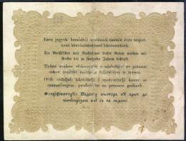 1848. 10Ft "Kossuth bankó" hátlapi fordított alapnyomattal T:restaurált