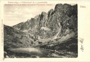 Tátra, Felkai-völgy és tó, Gránátfal. Feitzinger Ede 23. / valley, lake, rocky mountain