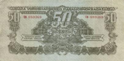 1944. 50P "V.H." T:II + 1946. 100.000B.-pengő T:I- + 1946. 100.000AP vastag, fehér papíron...