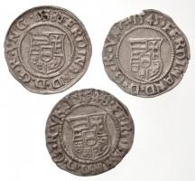 1538K-B Denár Ag (0.60g) + 1545K-B Denár Ag (0.43g) + 1548K-B Denár Ag (0.52g) "I. Ferdinánd&qu...
