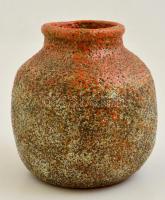 Bod jelzéssel mázas kerámia váza, hibátlan, m: 17 cm