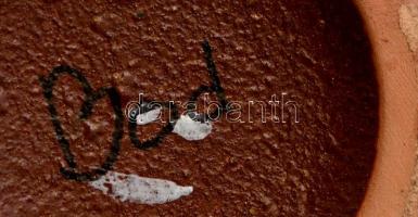 Bod jelzéssel mázas kerámia váza, hibátlan, m: 17 cm