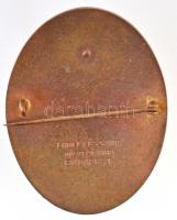 ~1910. "Koronás Vöröskereszt" zománcozott jelvény, hátlapon "ERDÉLY ÉS SZABO MŰSZERGY...