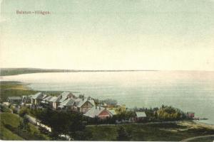 Balatonvilágos, látkép, villák (EK)