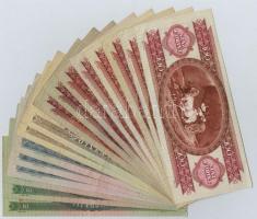 1962-1969. 10Ft (3x) + 1975. 20Ft (3x) + 1986. 50Ft (2x) + 1949-1992. 100Ft (8x) T:III,III-