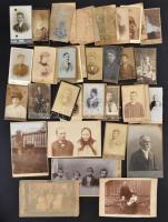 cca 1880-1900 Egy doboznyi nagy fotó tétel, összesen 150 db, különböző méretben