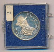 Kiss Nagy András (1930-1997) DN "Orvos sor / Fodor József" Ag emlékérem sérült ÁPV tokban ...