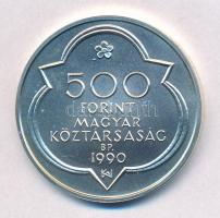 1990. 500Ft Ag "Mátyás király - Buda" T:BU kis patina
Adamo EM114