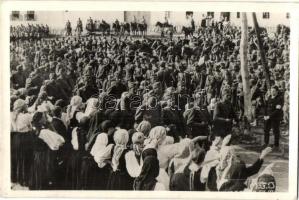 1940 Beszterce, Bistritz, Bistrita; bevonulás / entry of the Hungarian troops "1940 Szászrégen visszatért" So. Stpl