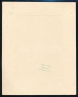 Vadász Endre (1901-1944): Rosner Károly ex libris. Rézkarc, papír, jelzett, pecsételt, 9,5×7,5 cm