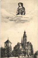 Kassa, Kosice; Zrínyi Ilona, II. Rákóczi Ferenc fejedelem édesanyja, székesegyház / cathedral, Ilona Zrínyi