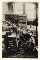 1934 Vienna, Wien II. Café Goethehof / destroyed café interior after the Austrian Civil War, shot to pieces