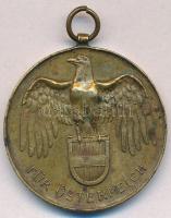 Ausztria 1932. "Háborús Emlékérem 1914-1918" aranyozott Br kitüntetés T:2 kis ph.
Austria...