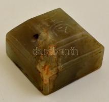 Kínai pecsétnyomó, faragott kő / Chinese seal maker. Carved stone  4x3 cm