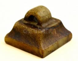 Kínai pecsétnyomó, faragott kő / Chinese seal maker. Carved stone  3x3 cm